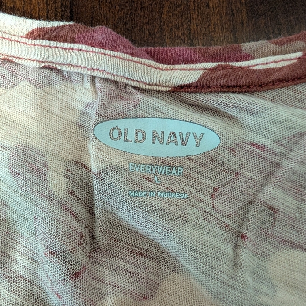 2/$10 NWOT Old Navy Everywear Slub Knit Camo Tank - Picture 6 of 7